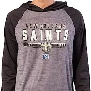New Orleans Saints Gray  Lightweight Men's SMALL Hooded Sweatshirt Hoodie NFL